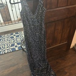 Dark Blue Formal Gown Size 6