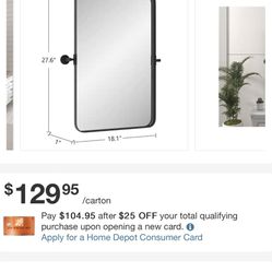 Rectangle Beautiful Bathroom Mirror