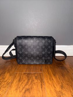 Louis Vuitton M46255 District PM Monogram Eclipse Messenger Bag (USED NO BOX)