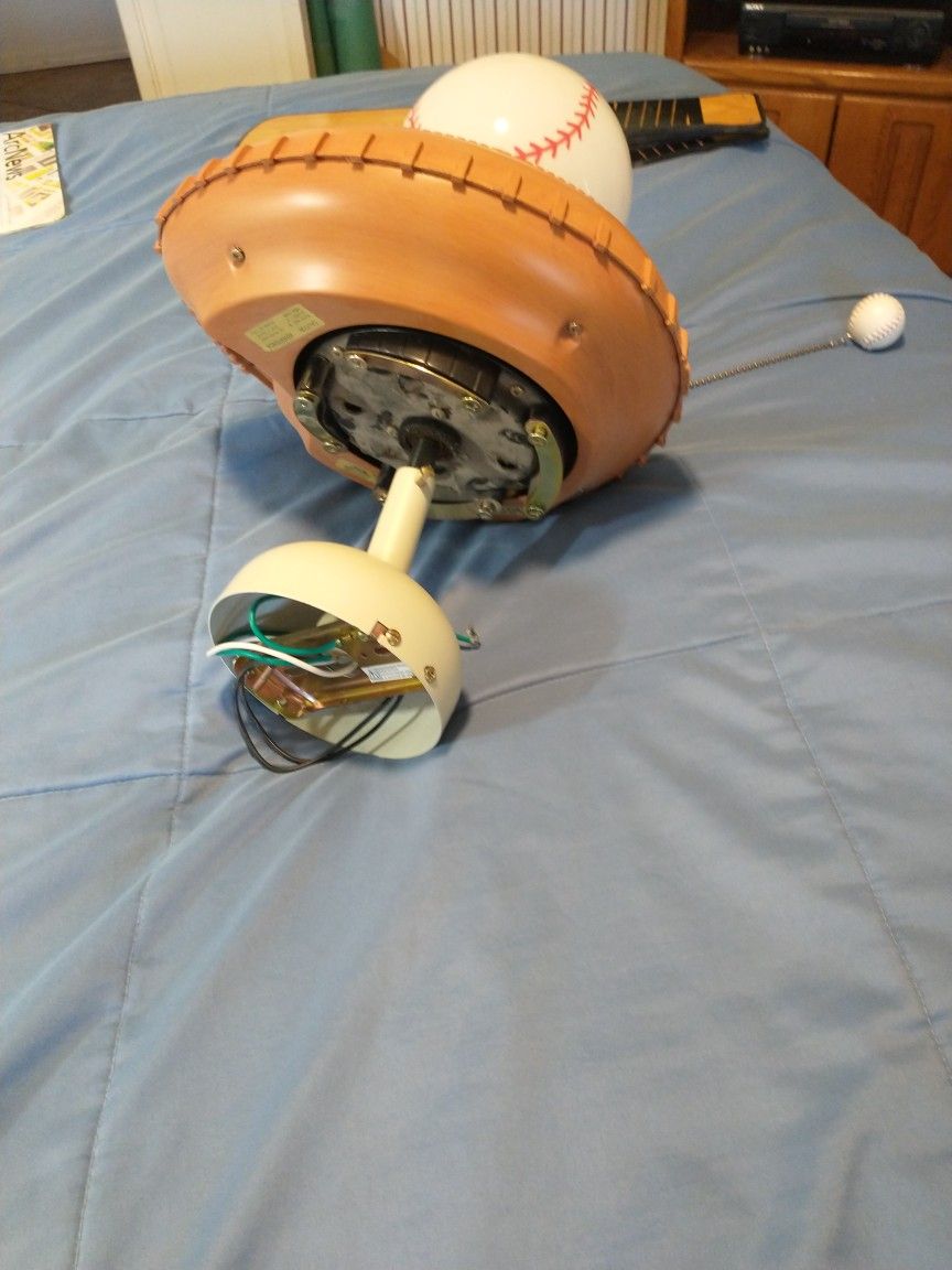 Hunter Baseball Ceiling Fan (Rare) And for Sale in Tucson, AZ OfferUp
