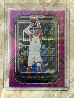 Panini 2023-24 Prizm Draft Picks Purple Wave Prizm Victor Wembanyama Rookie