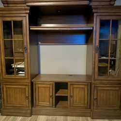 Solid Wood Entertainment Center 