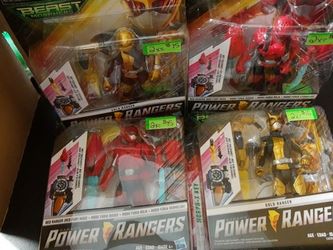 Power Rangers 2 Pack Gold & Red Rangers