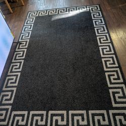 5ftx8ft Charcoal And Beige Rug