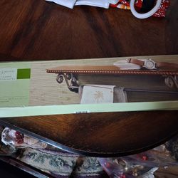 Restore & Restyle Exotic Travels Shelf with Towel Bar.