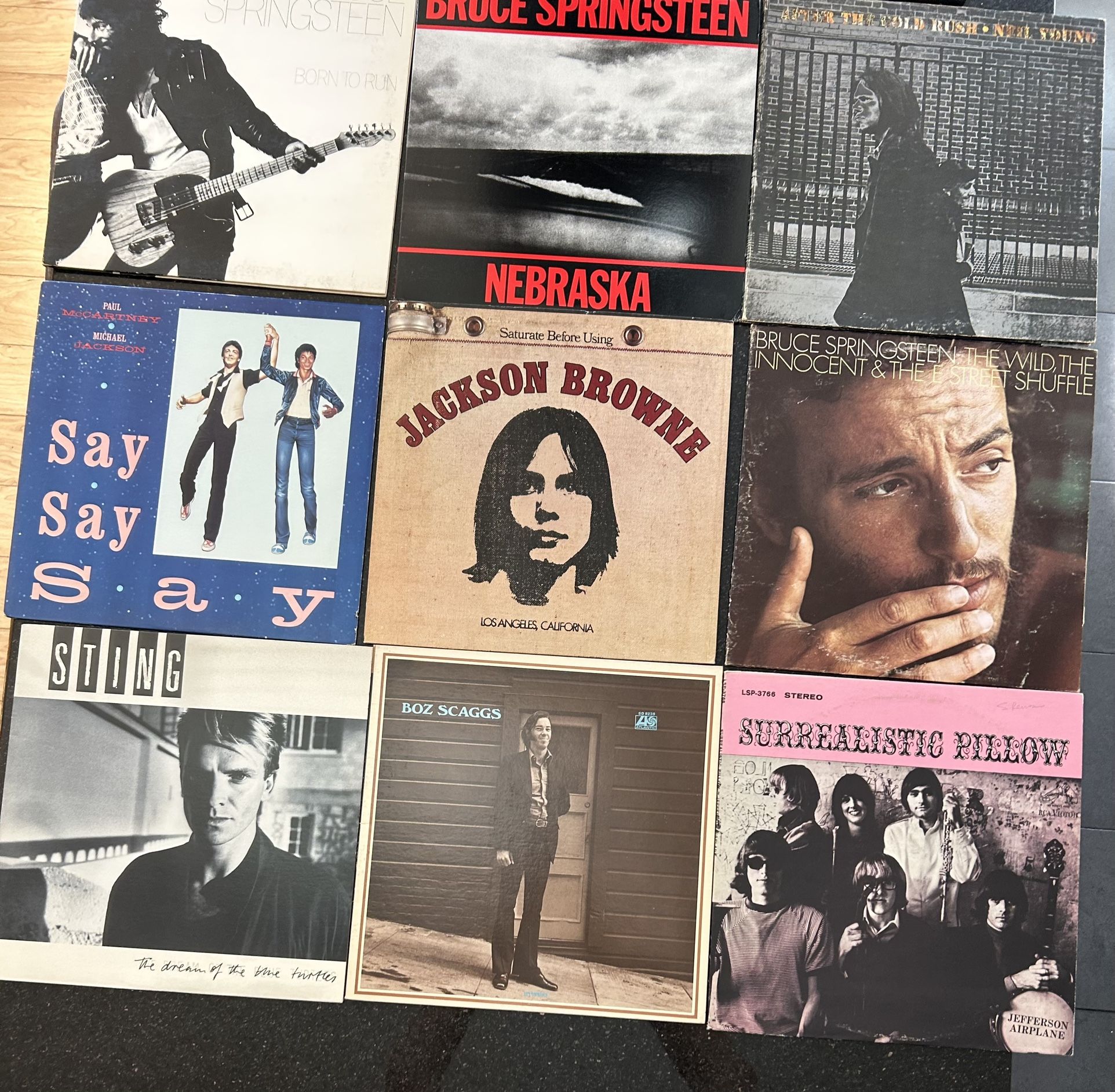 9 Classic Rock Vinyl Lps