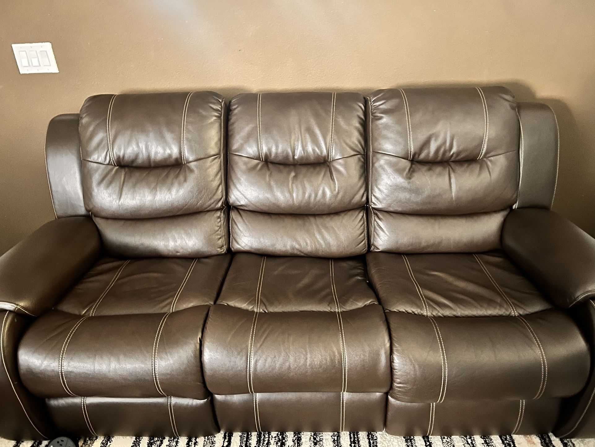 Leather Recliner Couches $400