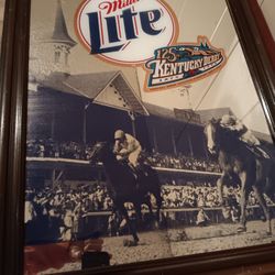 Ky Derby Miller Lite Mirror 1999 (ChurchillDowns)(Rare)