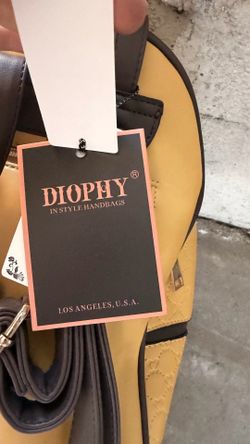 DIOPHY Women’s Mini Backpack Purse Yellow Brown Bee Design New With Tags