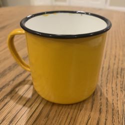 Enamel Yellow Mug Cup