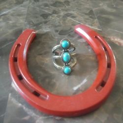 Cute Turquoise Ring Size 9