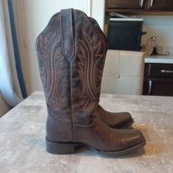 WOMENS JB DILLON BROWN COWBOY BOOTS SIZE 8 B