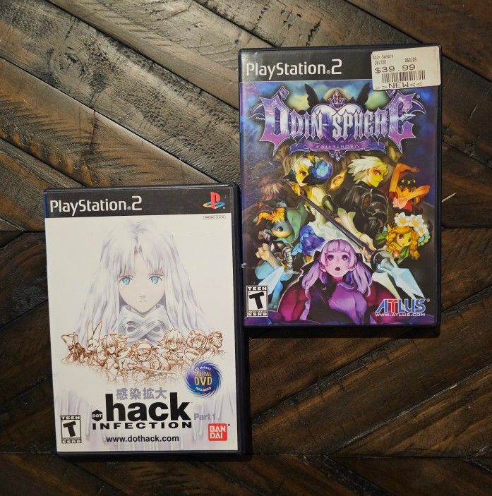 PS2 games .Hack infection & Odin Sphere EUC
