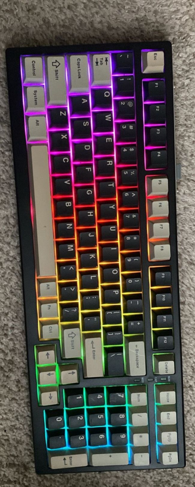 Yunzi yz98 cream switch mechanical keyboard