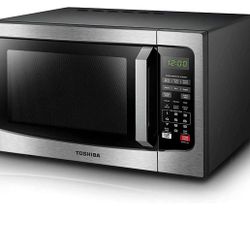 Toshiba Stainless Steel Microwave - Like New!