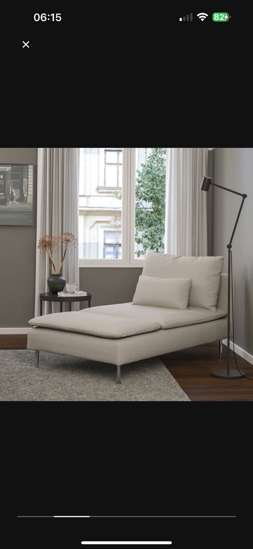IKEA SÖDERHAMN Chaise Longue – Light Grey – Great Condition