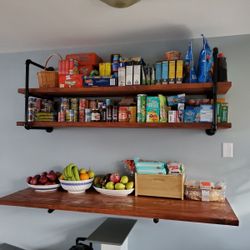 Black Pipe Shelves