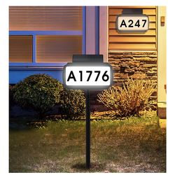 Solar Address Sign for Outdoors (NEW)