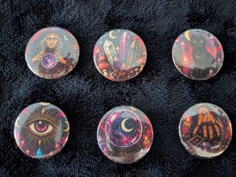 🎃 Vintage Style Halloween Buttons Set of Six 👻
