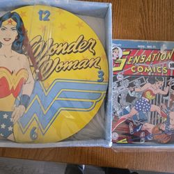 Wonder Woman Clock And Poster collection 