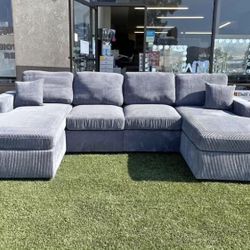 Corduroy Sectional Sofa