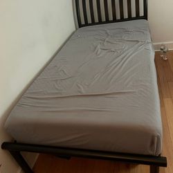 Bed Frame With Head Rest(Twin)