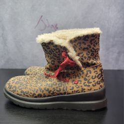 I❤UGG Leopard Print  Faux Fur  Women's Boot Size 6 