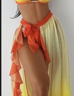 Swimsuit Bikini Skirt Set Size L