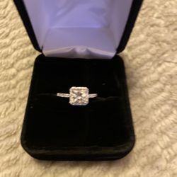 .90 Princess Cut Diamond Halo Engagement Ring In White Gold. Propose for Valentines Day!!