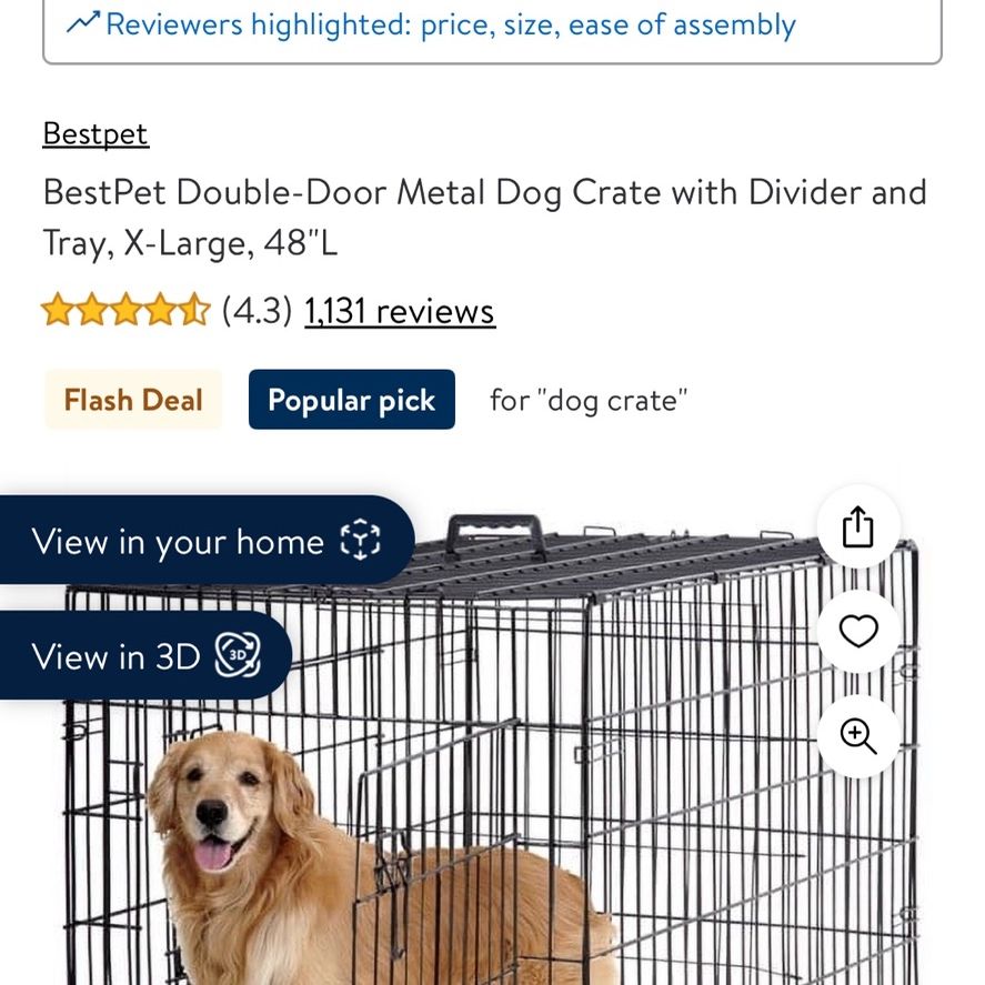 Huge Dog Crate