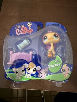 Littlest Pet Shop Portable Pet Ostrich with Hurdle #516 Animal Figure LPS