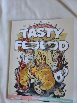 Tasty foods coloring book