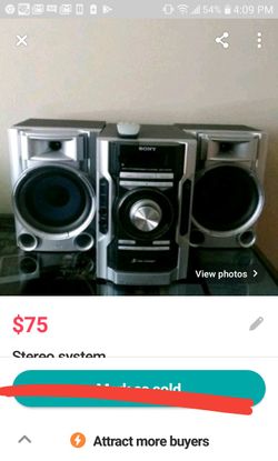 Sony stereo system