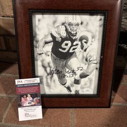 Signed Reggie White And Jerome Bettis Photo With JSA Authentication