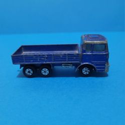 Vintage Yatming Ford Blue Truck Flatbed Hong Kong 1/87 Scale.
