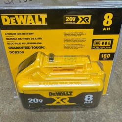 Dewalt New 8ah Battery  XR