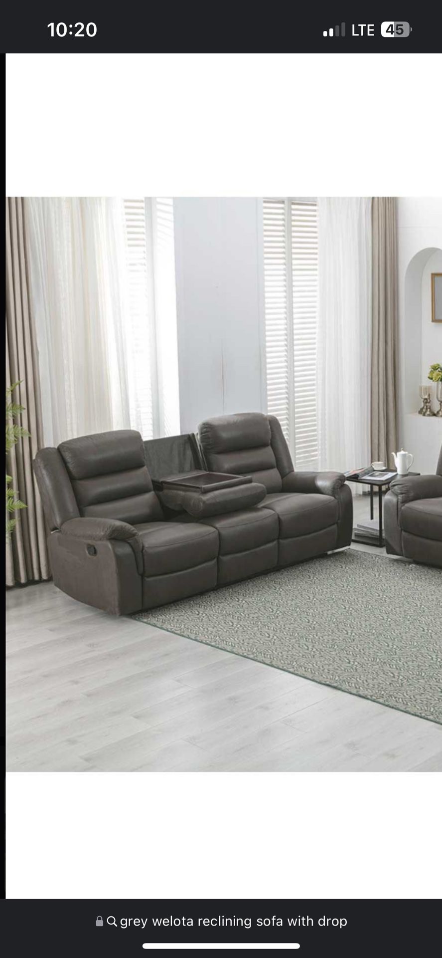 Gray Sofa &love Seat