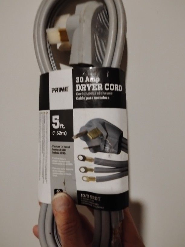 30 AMP  Dryer Cord  10/3 SRDT