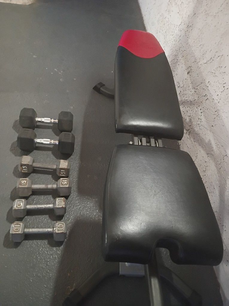 Bench Y Dumbbells 120 Por Todo