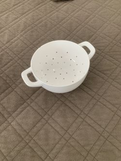 White Ceramic Colander/Strainer