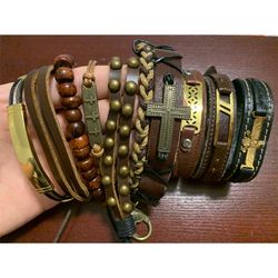 9 Bracelet Leather , Brand New