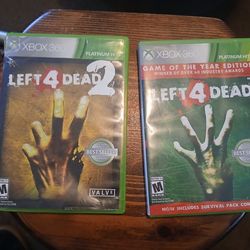 Left 4 Dead 1 and 2 for the Xbox 360