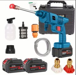 Cordless High-Pressure Washer Rechargeable Battery, Portable Car & Yard Cleaner