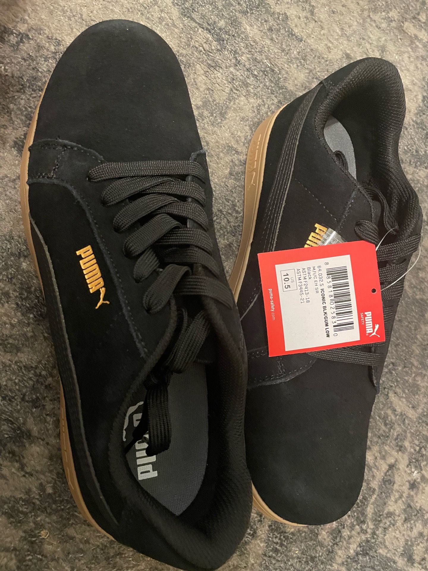 Puma Iconic Black Shoes 10.5