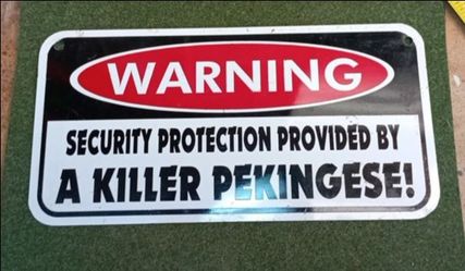 Metal sign. (13)