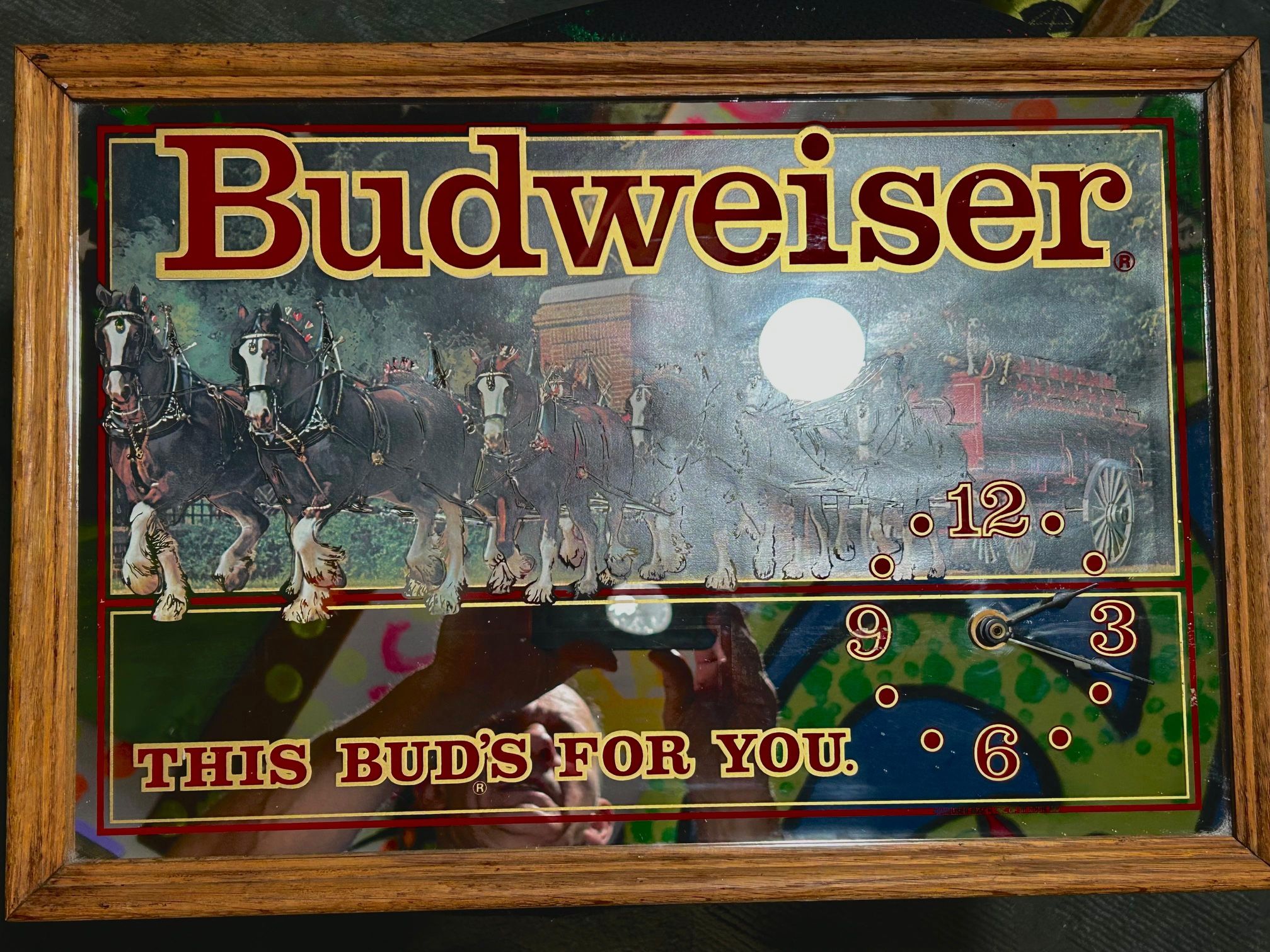 Vintage Budweiser Clock