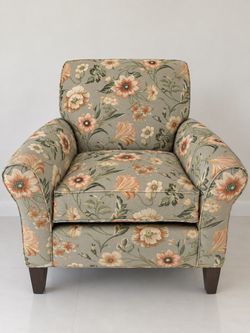 Ethan Allen Floral Accent Chair