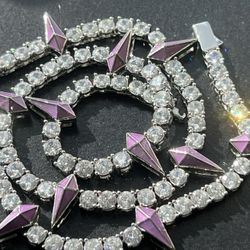 Super shiny zircon Cuban chain