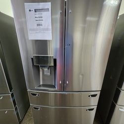 LG 30CF 4 DOOR FRENCH REFRIGERATOR 2249! 1 YEAR WARRANTY INCLUDED!