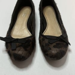 Vera Wang Ganauche Leopard Flats Size 9M 